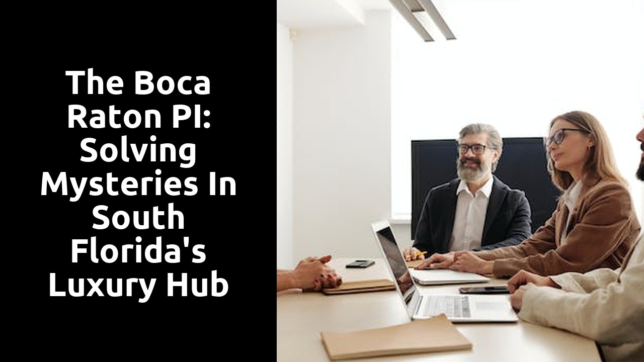 The Boca Raton PI: Solving Mysteries in South Florida's Luxury Hub